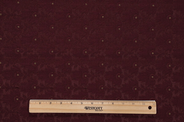Kingsley Woven Upholstery Fabric in Bordeaux