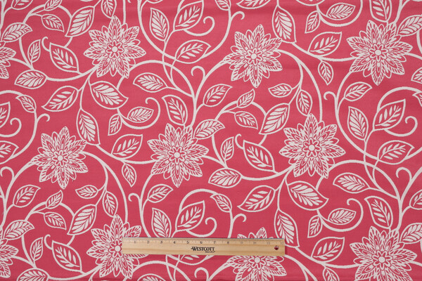 1 Yard Portico Woven Upholstery Fabric in Passion