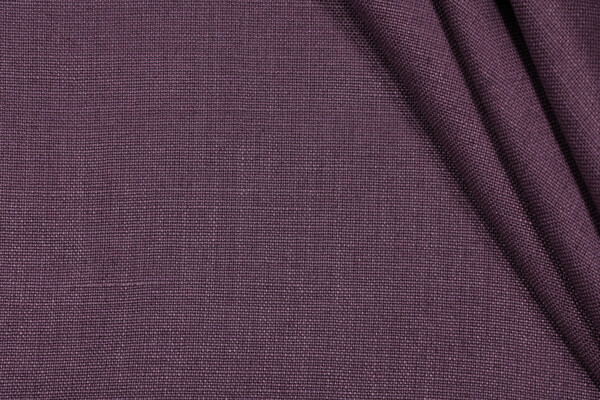 P Kaufmann Slubby Linen Woven Decorator Fabric in Eggplant