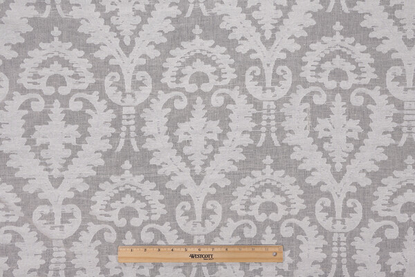 Belgian Heart Sheer Lace Drapery Fabric in Natural