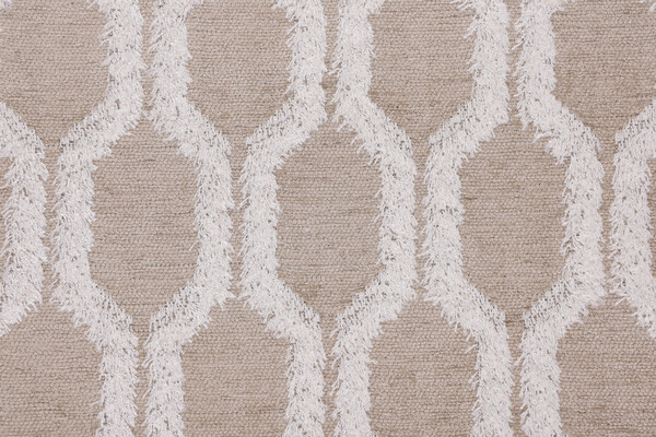 Hilary Farr Fringe Benefits Woven Chenille Upholstery Fabric in 196-Linen for Covington 