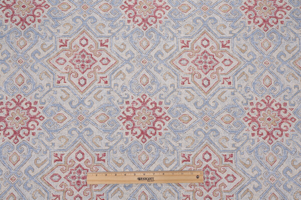 Covington Becca Printed Cotton Drapery Fabric in 533-Americana 