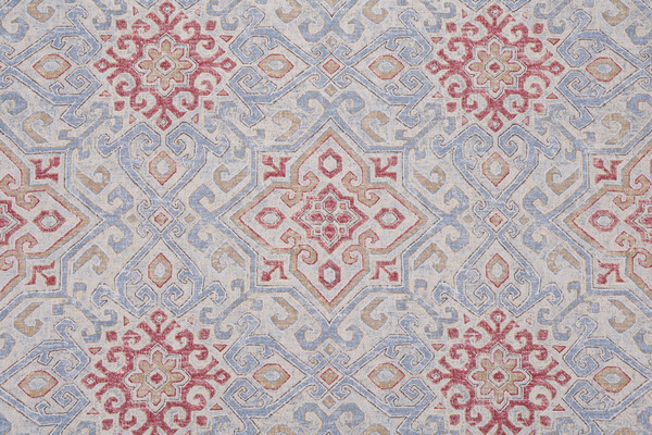 Covington Becca Printed Cotton Drapery Fabric in 533-Americana 