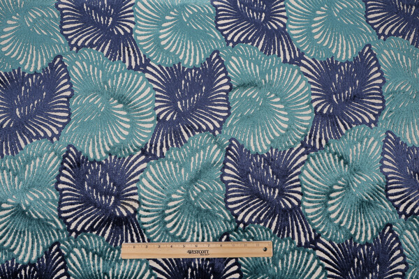 Robert Allen Tropic Plush Velvet Upholstery Fabric in Aqua 