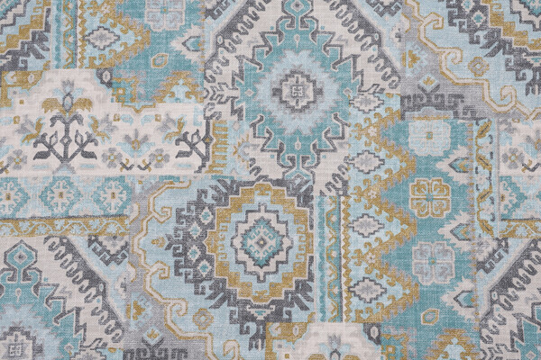 Covington Parry Printed Cotton Blend Drapery Fabric in 545-Mineral 