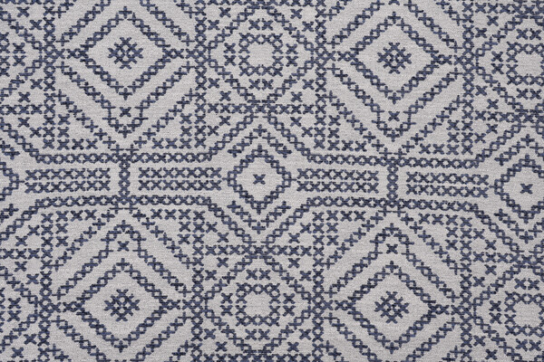 Sample of Stockholm Woven Upholstery Fabric in Ink 