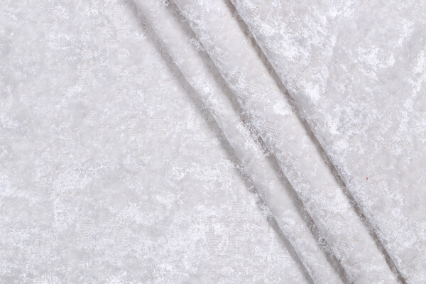 PK Lifestyles Splendor Velvet Upholstery Fabric in Pearl