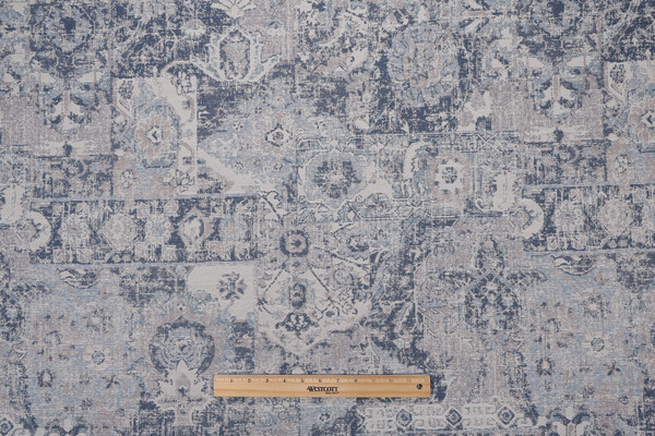 Golding Istanbul Woven Upholstery Fabric in Blue Smoke