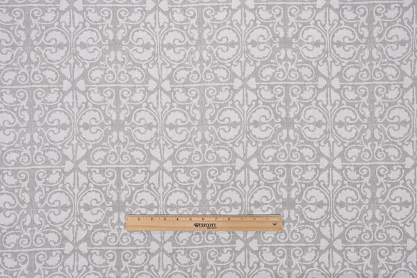 P Kaufmann Palazzo Printed Drapery Fabric in Grey