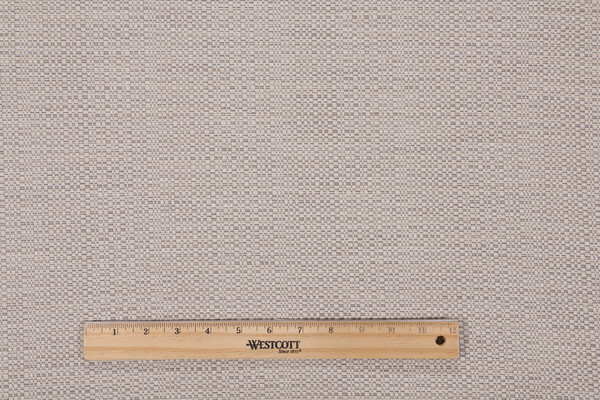 Clodagh Raffia Woven Solution Dyed Acrylic Outdoor Fabric in Gravel for Perennials