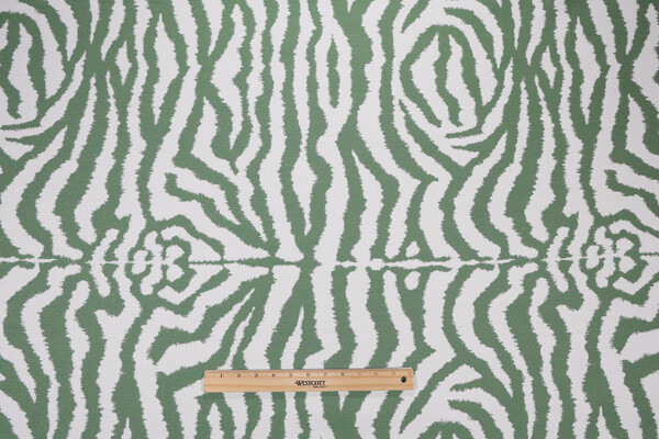 Sunbrella Zebra 145477-0002 Woven Solution Dyed Acrylic Outdoor Fabric in Kelly