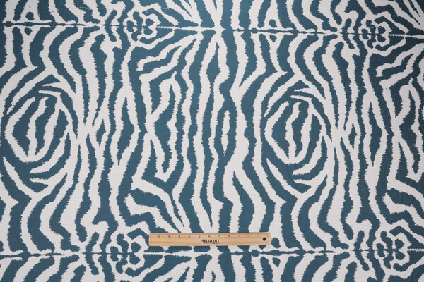 Sunbrella Zebra 145477-0001 Woven Solution Dyed Acrylic Outdoor Fabric in Peacock