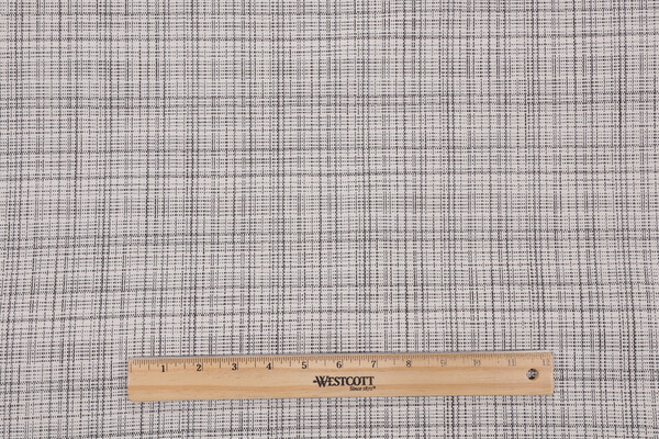 Rose Tarlow Boxwood Tweed Woven Solution Dyed Acrylic Outdoor Fabric in Salt & Pepper for Perennials