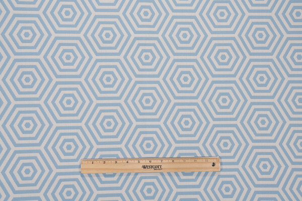 Mary McDonald Bees Knees Woven Solution Dyed Acrylic Outdoor Fabric in in Pool for Schumacher