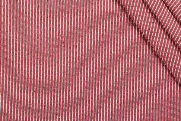 Perennials Ticking Stripe 805-75 Woven Solution Dyed Acrylic Outdoor Fabric in Geranium