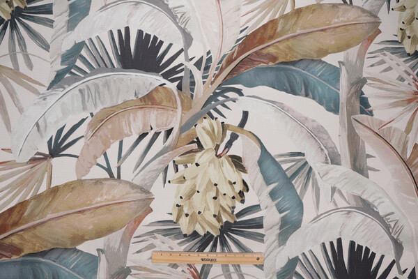 Catherine Martin Tropicalla Printed Polyester Outdoor Fabric in Gilver by Mokum