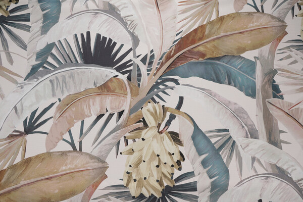 Catherine Martin Tropicalla Printed Polyester Outdoor Fabric in Gilver by Mokum