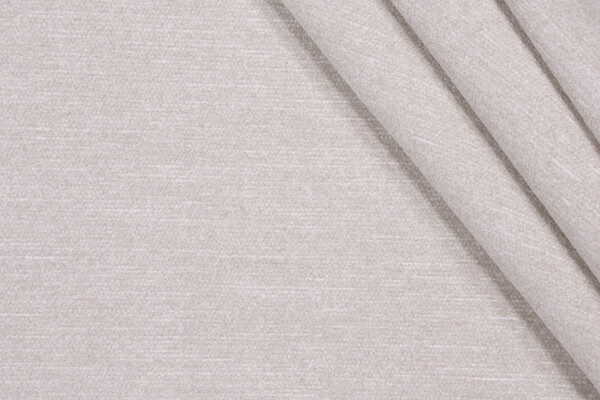 Schumacher Beaufort Woven Solution Dyed Acrylic Chenille Outdoor Fabric in Limestone
