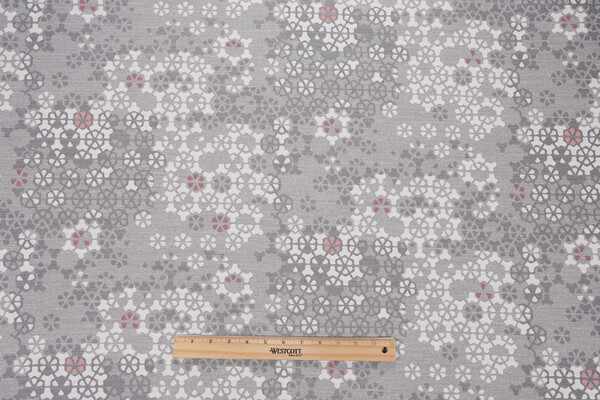 Sunbrella Woven Solution Dyed Acrylic Outdoor Fabric in Red/Grey 