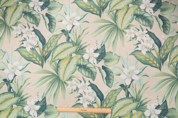 Richloom Solarium Tahiti Printed Polyester Outdoor Fabric in Breeze