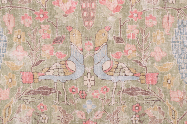 P Kaufmann Locanda Printed Cotton Drapery Fabric in Celery