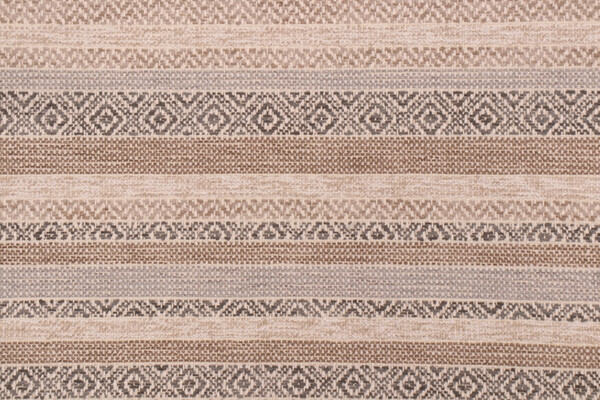 PK Lifestyles Kilim Bands Chenille Upholstery Fabric in Shale