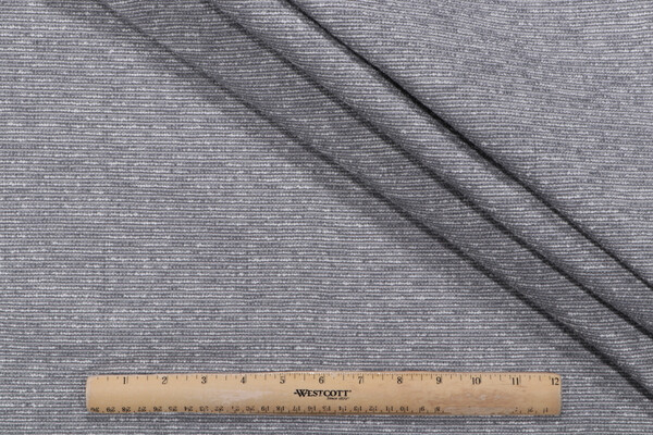 Bella Dura Home Folksy Woven Indoor/Outdoor Fabric in Pewter