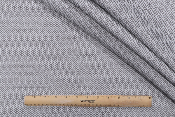 Bella Dura Home Festoon Woven Indoor/Outdoor Fabric in Pewter