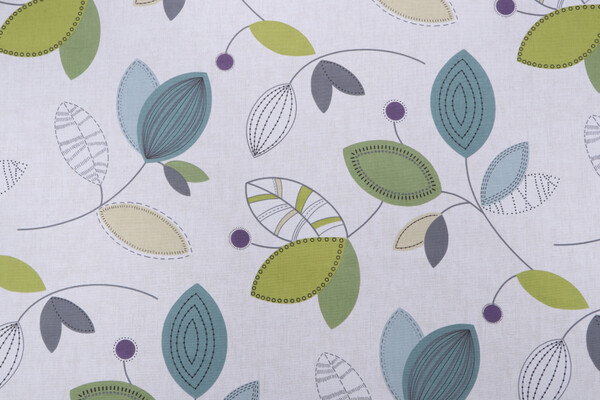 Magnolia Home Calder Printed Cotton Drapery Fabric in Jewel