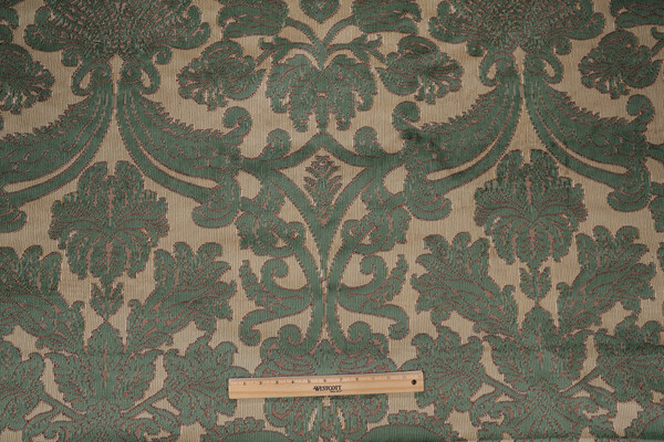 Caldwell Velvet Upholstery Fabric in Green