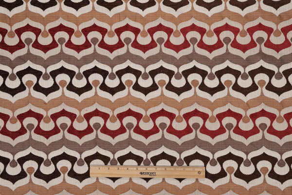 Circa 1801 Pharaoh Tapestry Upholstery Fabric in Crimson