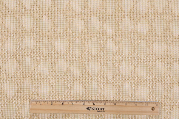 Diamond Raffia Decorator Fabric in Natural