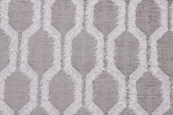 Hilary Farr Fringe Benefits Woven Chenille Upholstery Fabric in 908-Platinum for Covington
