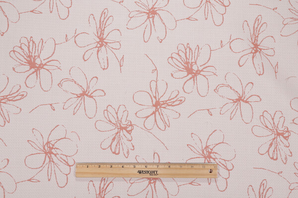 Sunbrella Marcella Woven Solution Dyed Acrylic Outdoor Fabric in Flamingo