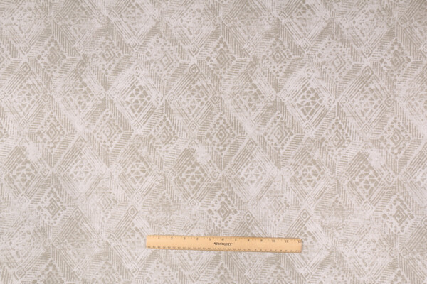 Mill Creek Darrow Printed Polyester Outdoor Fabric in Soapstone