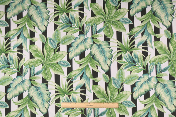 Richloom Freemont Printed Polyester Outdoor Fabric in Palmetto