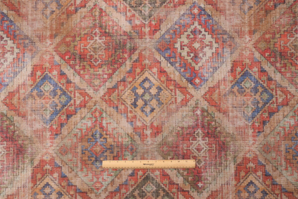 PK Lifestyles Omari Tapestry Printed Velour Decorator Fabric in Canyon