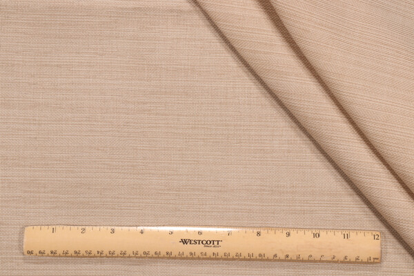 Textured Solid Woven Outdoor Fabric in Parchment
