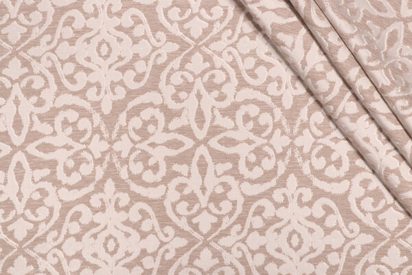 PK Lifestyles Coralie Damask Upholstery Fabric in Driftwood