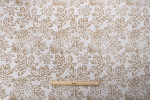 Stof France Granada Printed Drapery Fabric in Cognac