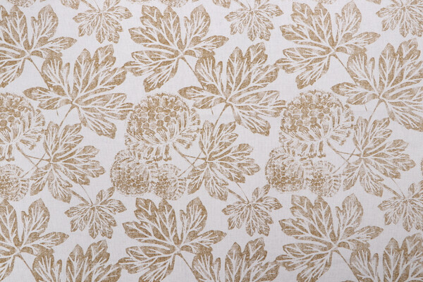 Stof France Granada Printed Drapery Fabric in Cognac