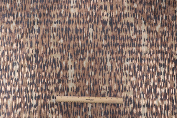 Kaufmann Tonga Printed Velvet Decorator Fabric in Ginger