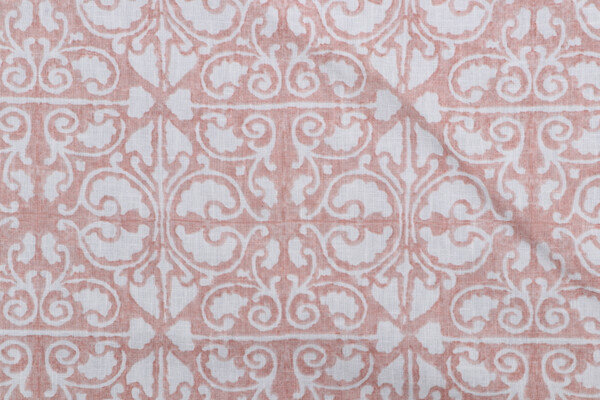 Kaufmann Palazzo Printed Drapery Fabric in Blush