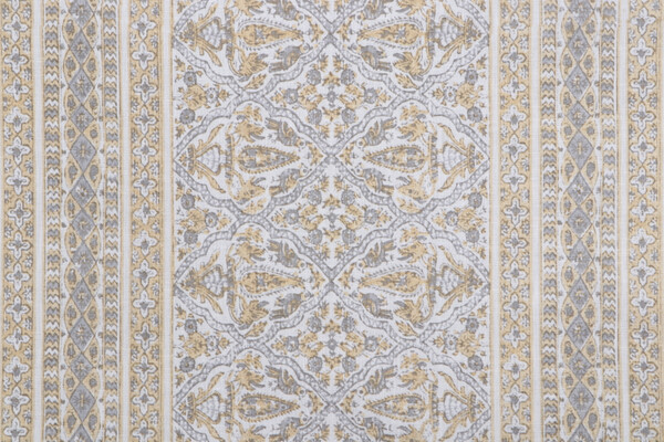 Kaufmann Passage Printed Drapery Fabric in Yellow