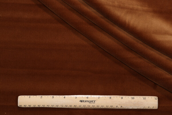 P Kaufmann Taboo Velvet Upholstery Fabric in Amber