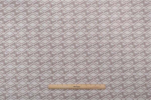 Kaufmann Rhombus Woven Chenille Upholstery Fabric in Limestone