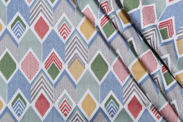 Kaufmann Happy Vibes Embroidered Drapery Fabric in Carnival