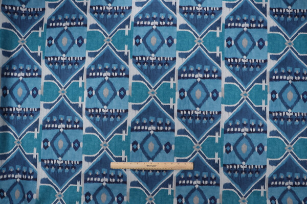 Kaufmann Irmira Printed Cotton Drapery Fabric in Persian