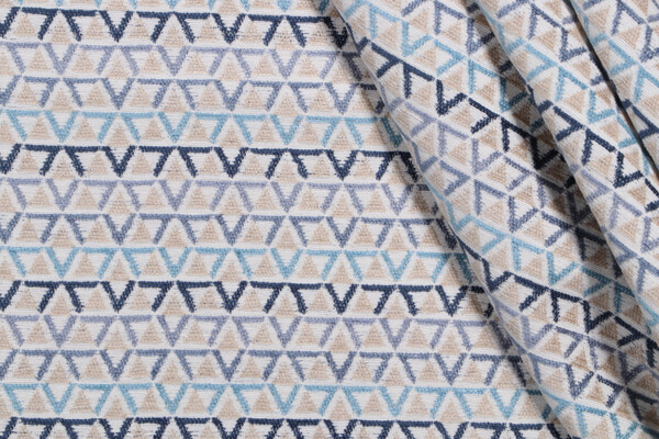 Kaufmann Love Triangle Woven Chenille Upholstery Fabric in Zephyr