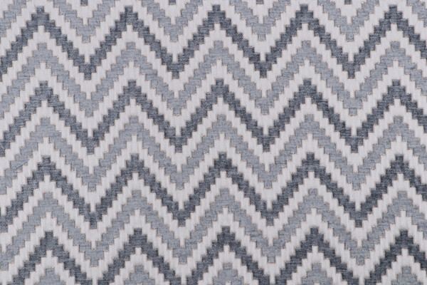 Kaufmann Acute Angle Woven Chenille Upholstery Fabric in Blue Smoke